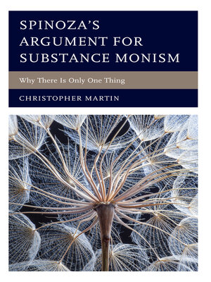cover image of Spinoza's Argument for Substance Monism